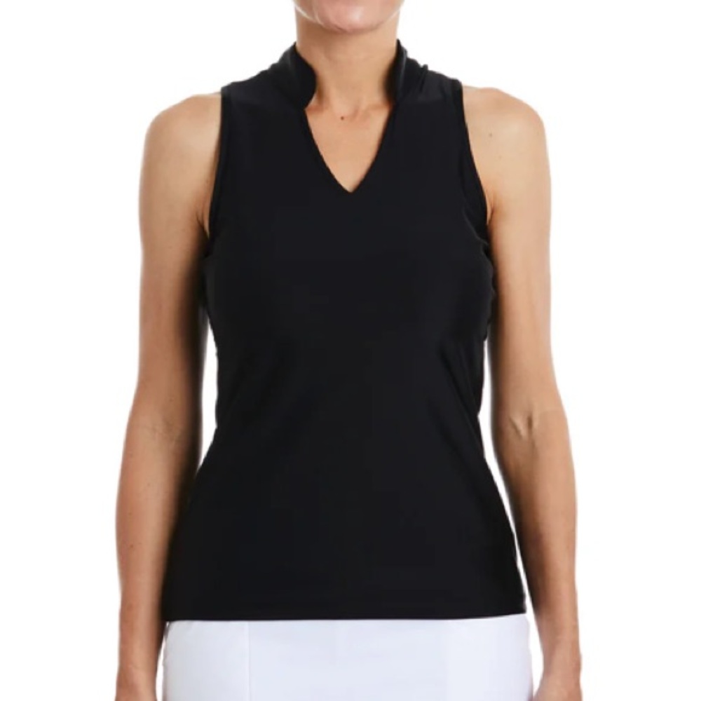 😍NWOT TZU TZU TABITHA BLACK Golf TOP ⛳️🏌️‍♀️- XS!